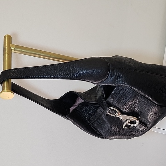 Dooney&Bourke YK2 Pebble Grain Small Logo Lock  Leather Hobo/ Shoulde Bag - Picture 4 of 16